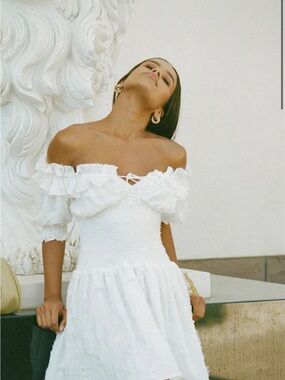 SABO Velvette Shirred Dress